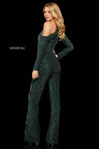 Sherri Hill 52966 black teal 43902