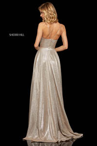 Sherri Hill 52977 nude silver 44537