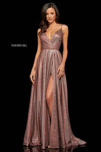 Sherri Hill 52977 red silver 43936