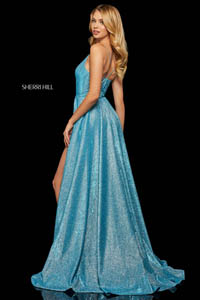 Sherri Hill 52977 turq silver 43937