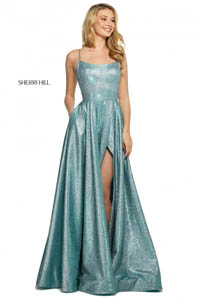 Sherri Hill 53118 aqua silver 44762