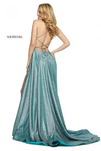 Sherri Hill 53118 aqua silver 44765