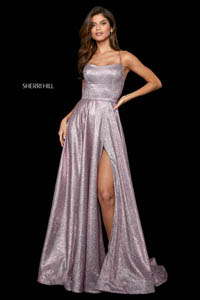 Sherri Hill 53118 fuchsia silver 44760