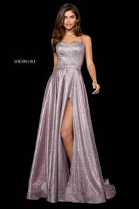 Sherri Hill 53118 fuchsia silver 44761