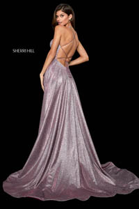 Sherri Hill 53118 fuchsia silver 44764