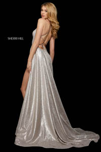 Sherri Hill 53118 nude silver 44481