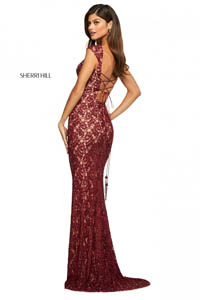 Sherri Hill 53446 burgundy 46182