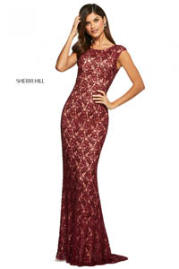 Sherri Hill 53446 burgundy 46183