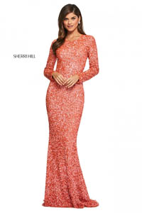 Sherri Hill 53447 coral 46185