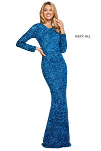 Sherri Hill 53447 peacock 46188