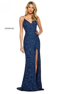 Sherri Hill 53449 navy 45547