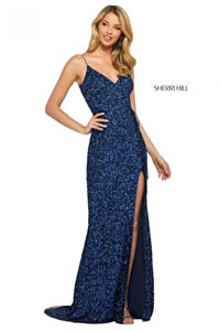 Sherri Hill 53449 navy 45548