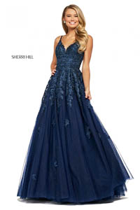 Sherri Hill 53481 navy 45565