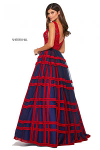 Sherri Hill 53505 navy red 45638