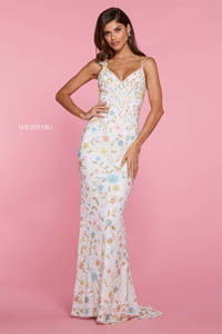 Sherri Hill 53558 ivory multi 45684