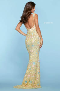 Sherri Hill 53558 light yellow multi 45683