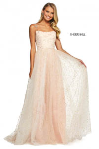 Sherri Hill 53583 blush gold 46349