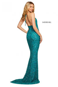 Sherri Hill 53614 turquoise 46873