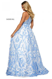 Sherri Hill 53620 ivory blue 46394