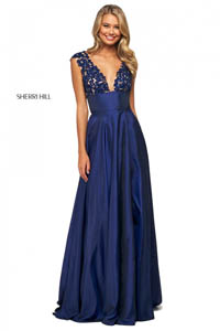 Sherri Hill 53767 navy 47018